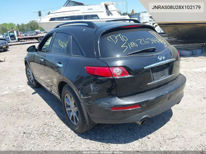 2008 Infiniti Fx35 VIN: JNRAS08U28X102179 Lot: 45168524