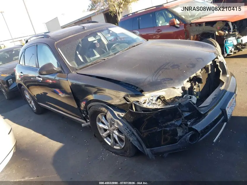 2008 Infiniti Fx35 VIN: JNRAS08W08X210415 Lot: 45532898