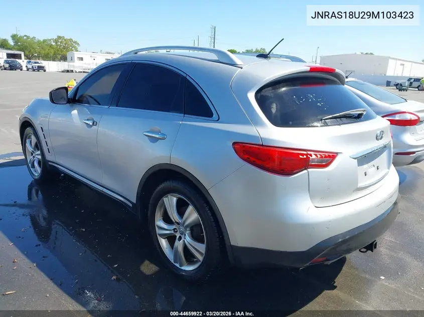 2009 Infiniti Fx35 VIN: JNRAS18U29M103423 Lot: 44659922