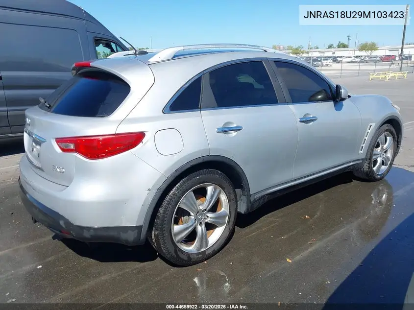 2009 Infiniti Fx35 VIN: JNRAS18U29M103423 Lot: 44659922