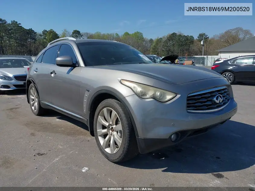 2009 Infiniti Fx50 VIN: JNRBS18W69M200520 Lot: 44665389