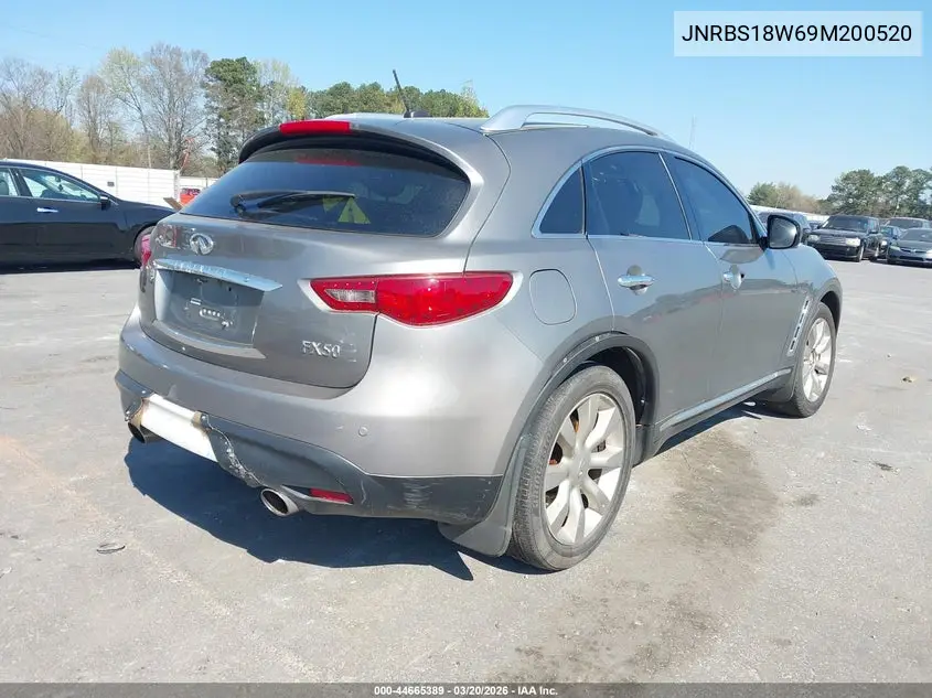 2009 Infiniti Fx50 VIN: JNRBS18W69M200520 Lot: 44665389