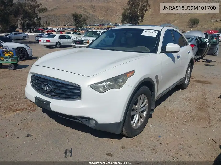 2009 Infiniti Fx35 VIN: JNRAS18U39M101700 Lot: 45072472