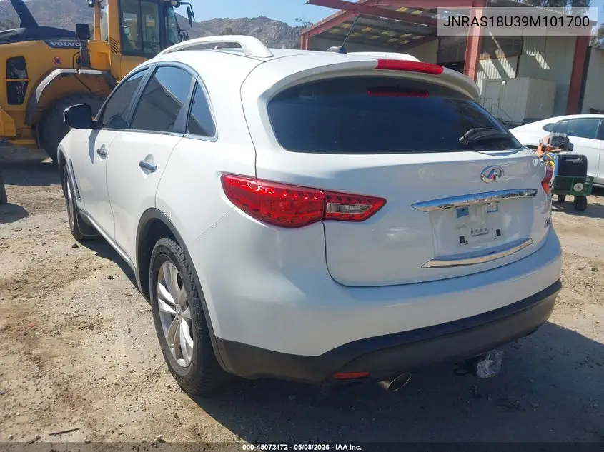2009 Infiniti Fx35 VIN: JNRAS18U39M101700 Lot: 45072472