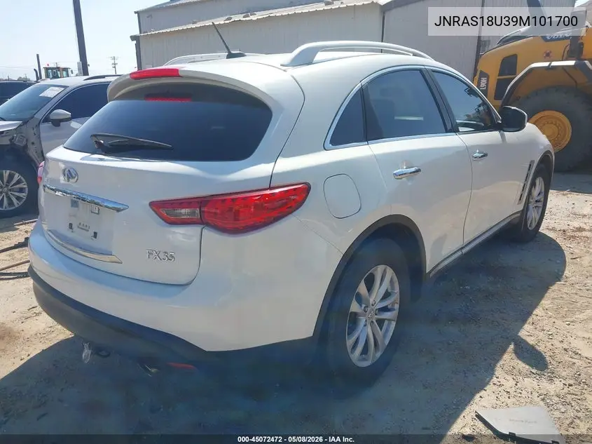 2009 Infiniti Fx35 VIN: JNRAS18U39M101700 Lot: 45072472
