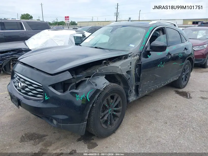 2009 Infiniti Fx35 VIN: JNRAS18U99M101751 Lot: 45082513