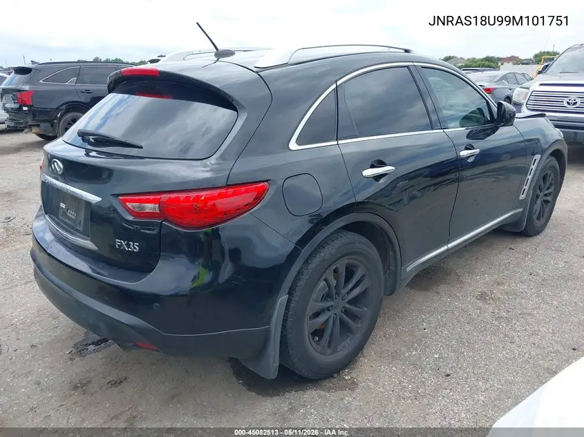 2009 Infiniti Fx35 VIN: JNRAS18U99M101751 Lot: 45082513