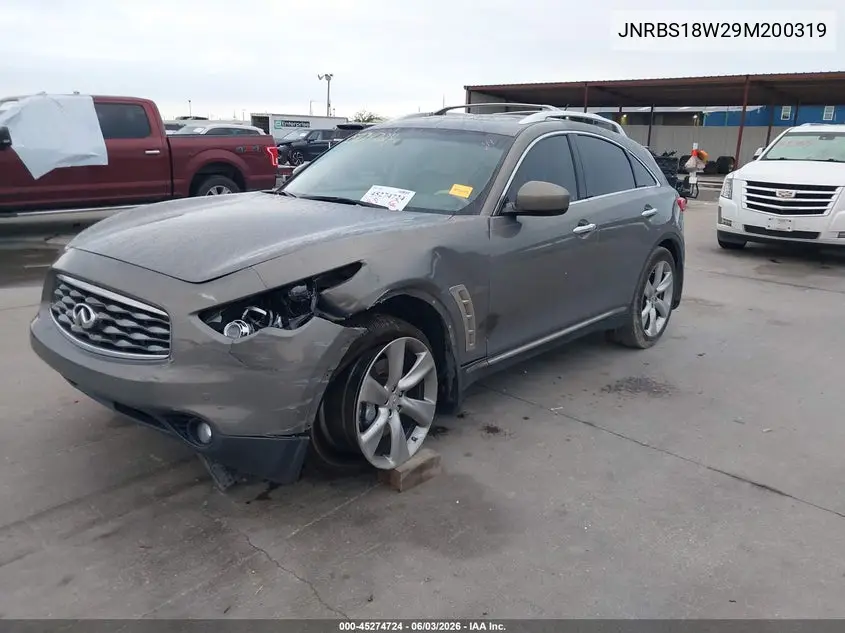 2009 Infiniti Fx50 VIN: JNRBS18W29M200319 Lot: 45274724