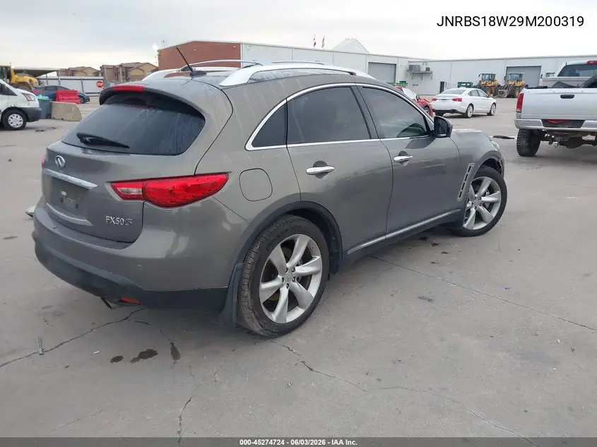 2009 Infiniti Fx50 VIN: JNRBS18W29M200319 Lot: 45274724