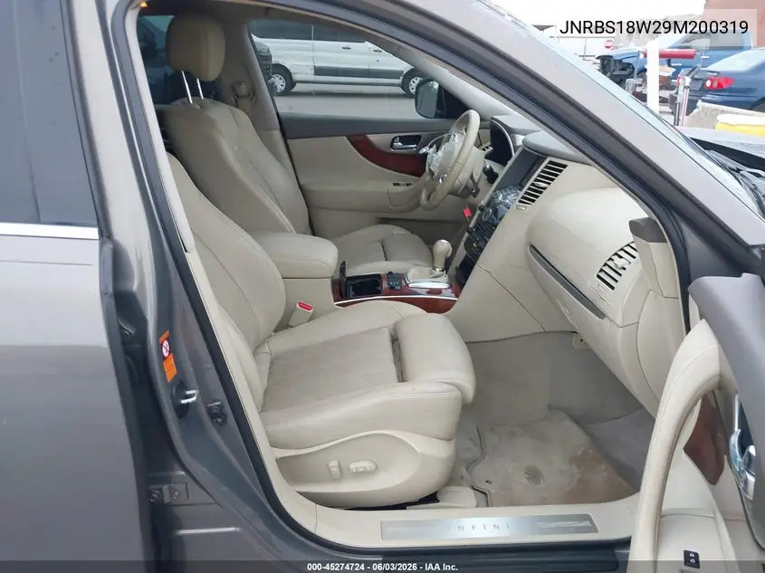 2009 Infiniti Fx50 VIN: JNRBS18W29M200319 Lot: 45274724