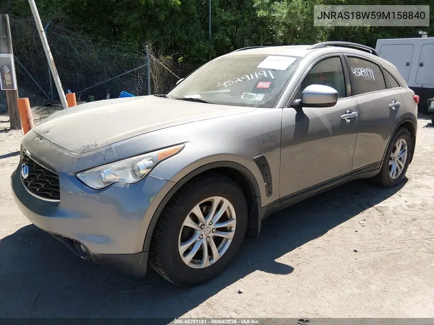 2009 Infiniti Fx35 VIN: JNRAS18W59M158840 Lot: 45291191