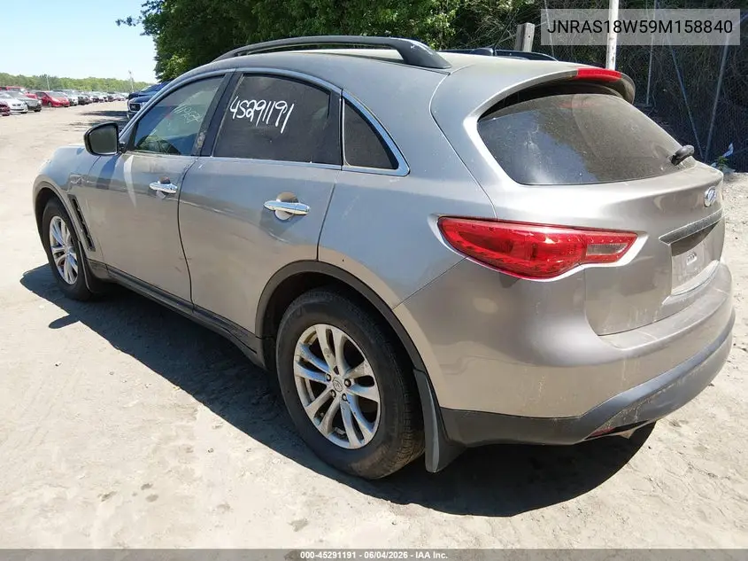 2009 Infiniti Fx35 VIN: JNRAS18W59M158840 Lot: 45291191