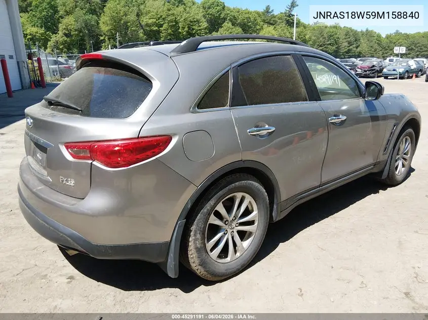 2009 Infiniti Fx35 VIN: JNRAS18W59M158840 Lot: 45291191