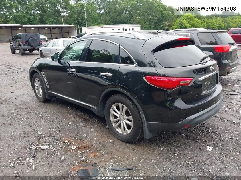 2009 Infiniti Fx35 VIN: JNRAS18W39M154303 Lot: 45397675
