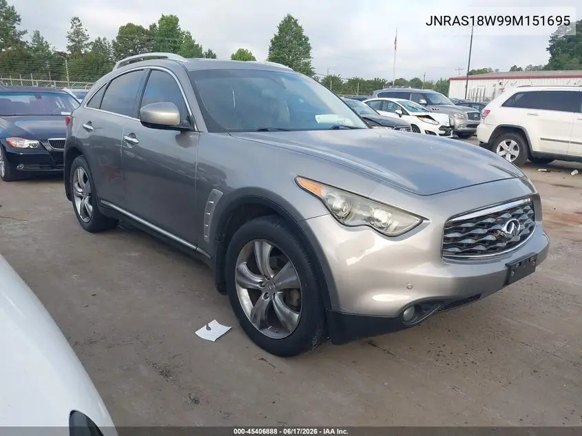 2009 Infiniti Fx35 VIN: JNRAS18W99M151695 Lot: 45406888