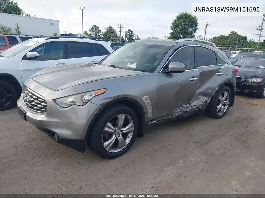 2009 Infiniti Fx35 VIN: JNRAS18W99M151695 Lot: 45406888