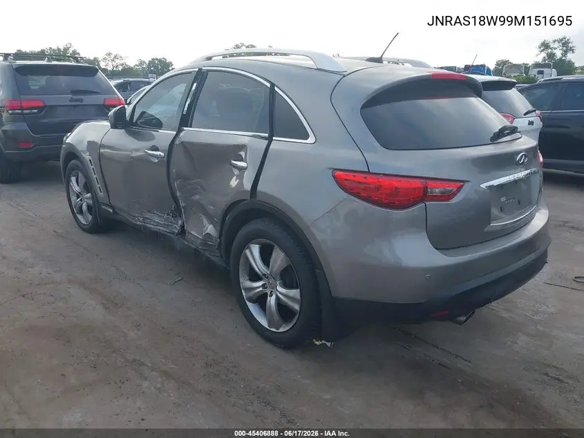 2009 Infiniti Fx35 VIN: JNRAS18W99M151695 Lot: 45406888