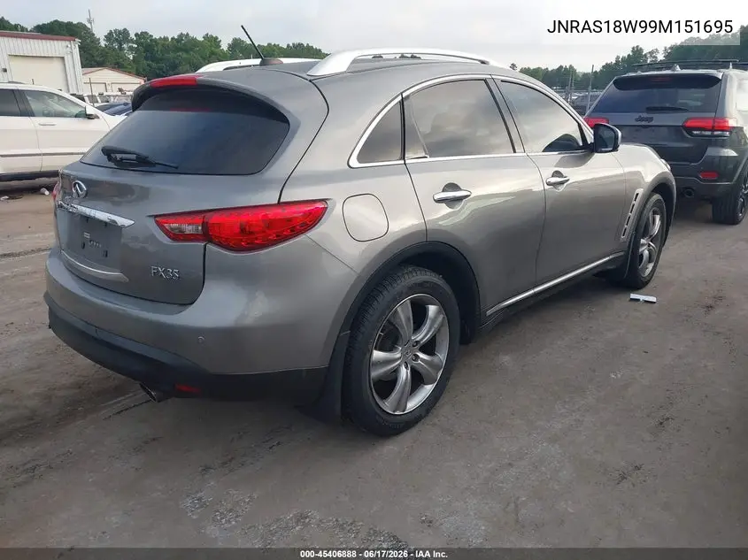 2009 Infiniti Fx35 VIN: JNRAS18W99M151695 Lot: 45406888