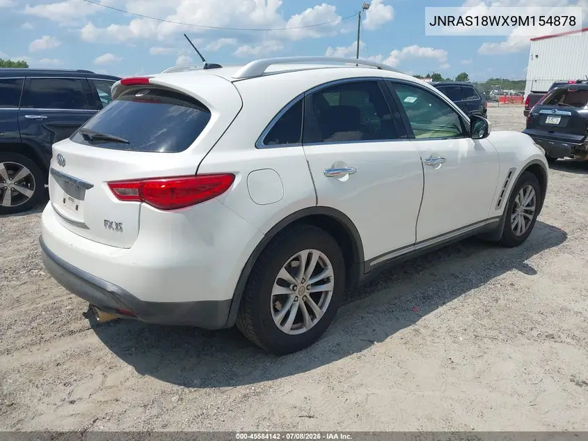 2009 Infiniti Fx35 VIN: JNRAS18WX9M154878 Lot: 45584142