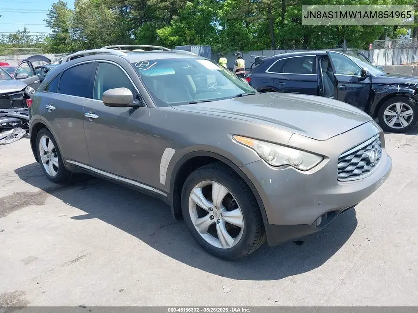 2010 Infiniti Fx35 VIN: JN8AS1MW1AM854965 Lot: 45186332