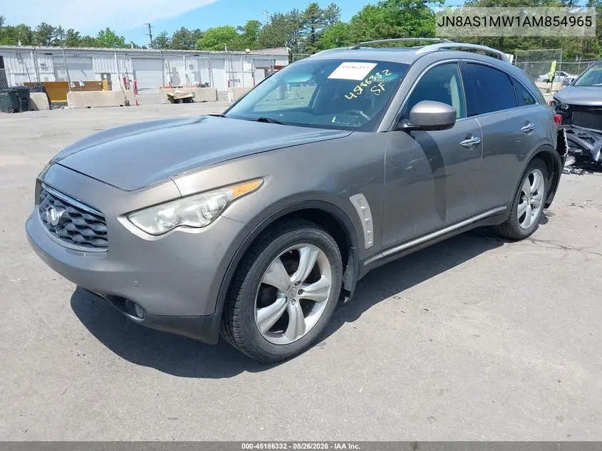 2010 Infiniti Fx35 VIN: JN8AS1MW1AM854965 Lot: 45186332