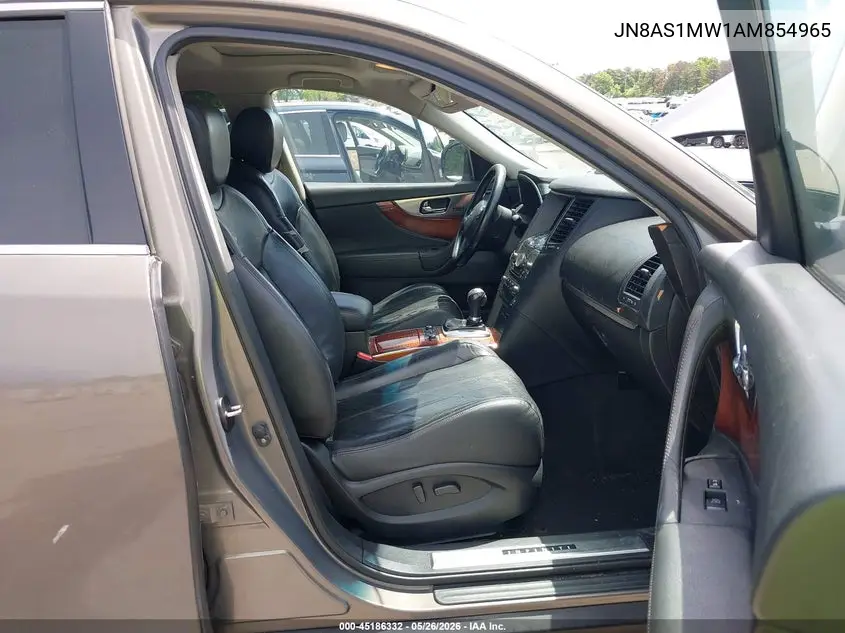 2010 Infiniti Fx35 VIN: JN8AS1MW1AM854965 Lot: 45186332