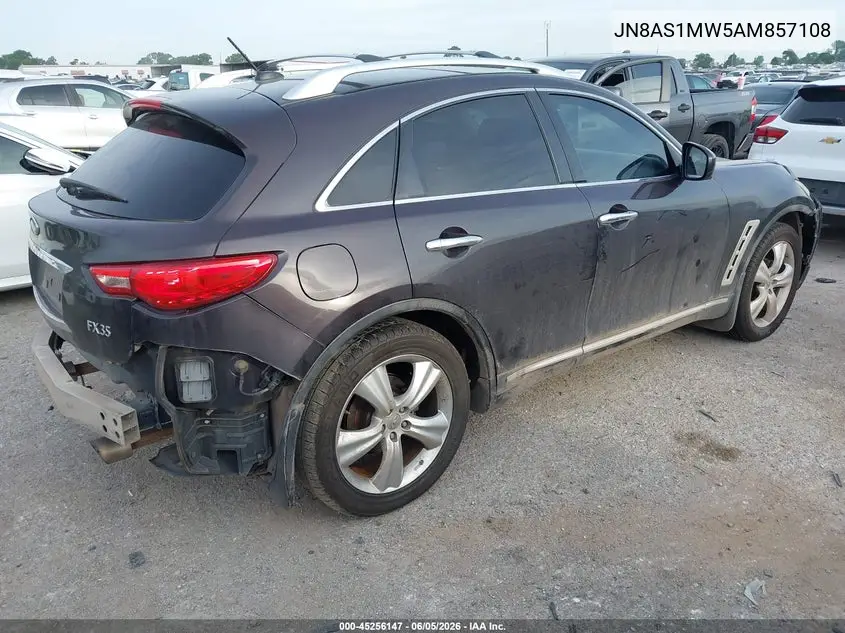 2010 Infiniti Fx35 VIN: JN8AS1MW5AM857108 Lot: 45256147