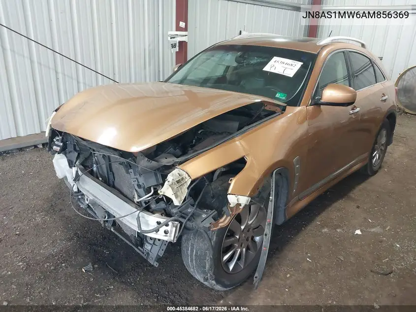 2010 Infiniti Fx35 VIN: JN8AS1MW6AM856369 Lot: 45384682