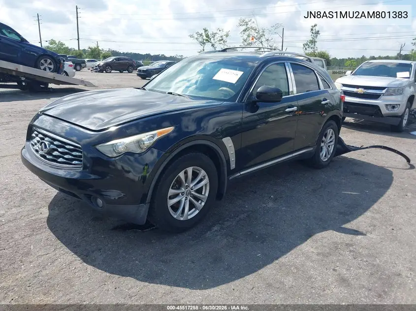 2010 Infiniti Fx35 VIN: JN8AS1MU2AM801383 Lot: 45517258