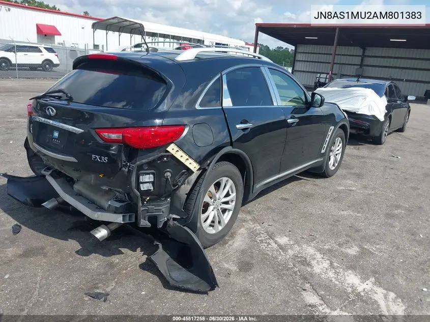 2010 Infiniti Fx35 VIN: JN8AS1MU2AM801383 Lot: 45517258