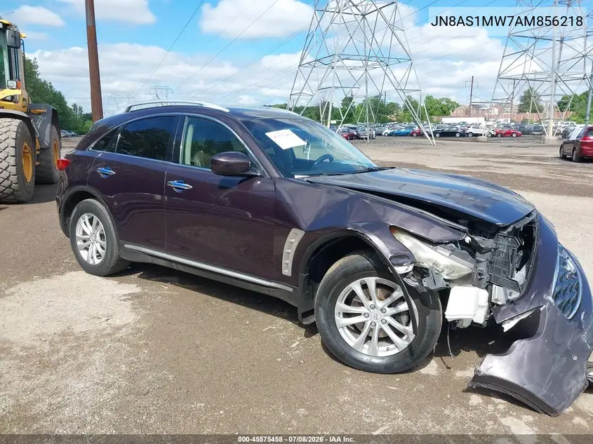 2010 Infiniti Fx35 VIN: JN8AS1MW7AM856218 Lot: 45575458