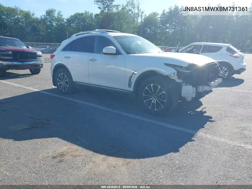2011 Infiniti Fx35 VIN: JN8AS1MWXBM731361 Lot: 45282673