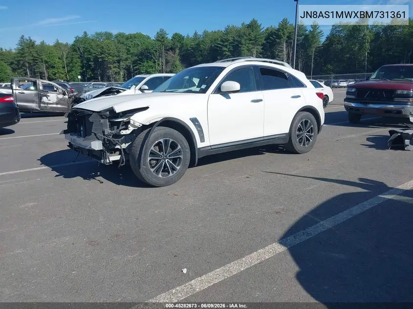 2011 Infiniti Fx35 VIN: JN8AS1MWXBM731361 Lot: 45282673