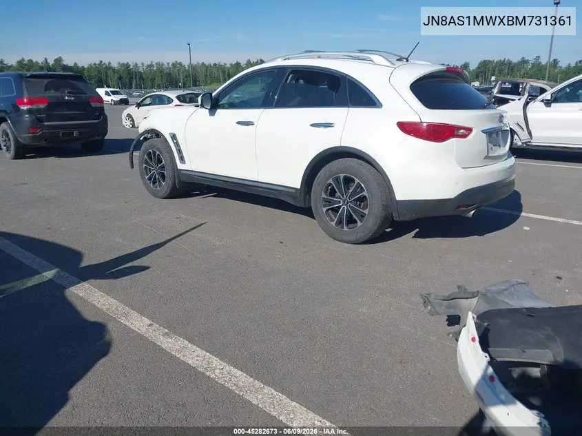 2011 Infiniti Fx35 VIN: JN8AS1MWXBM731361 Lot: 45282673