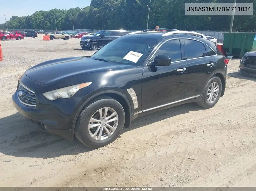 2011 Infiniti Fx35 VIN: JN8AS1MU7BM711034 Lot: 45316463