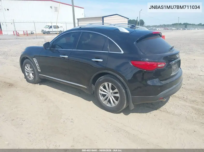 2011 Infiniti Fx35 VIN: JN8AS1MU7BM711034 Lot: 45316463