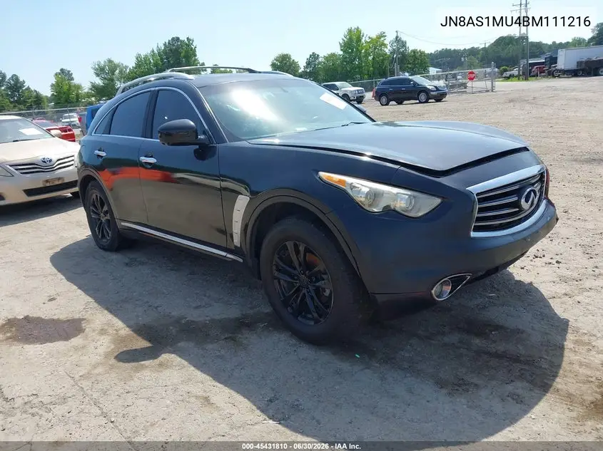 2011 Infiniti Fx35 VIN: JN8AS1MU4BM111216 Lot: 45431810