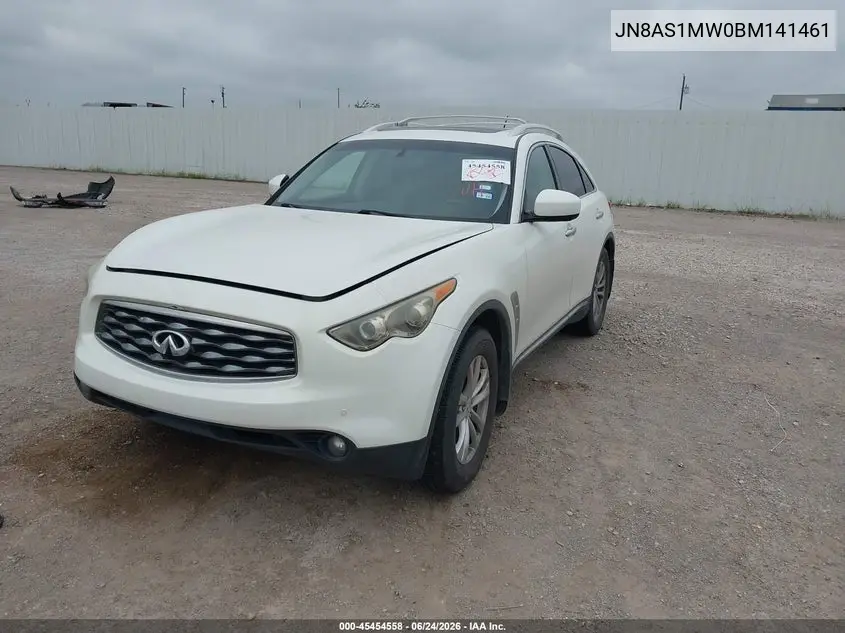 2011 Infiniti Fx35 VIN: JN8AS1MW0BM141461 Lot: 45454558