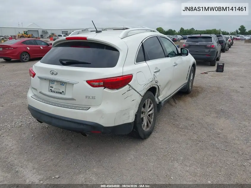 2011 Infiniti Fx35 VIN: JN8AS1MW0BM141461 Lot: 45454558