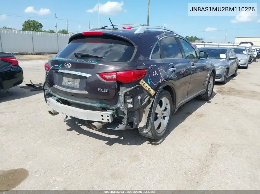 2011 Infiniti Fx35 VIN: JN8AS1MU2BM110226 Lot: 45465964