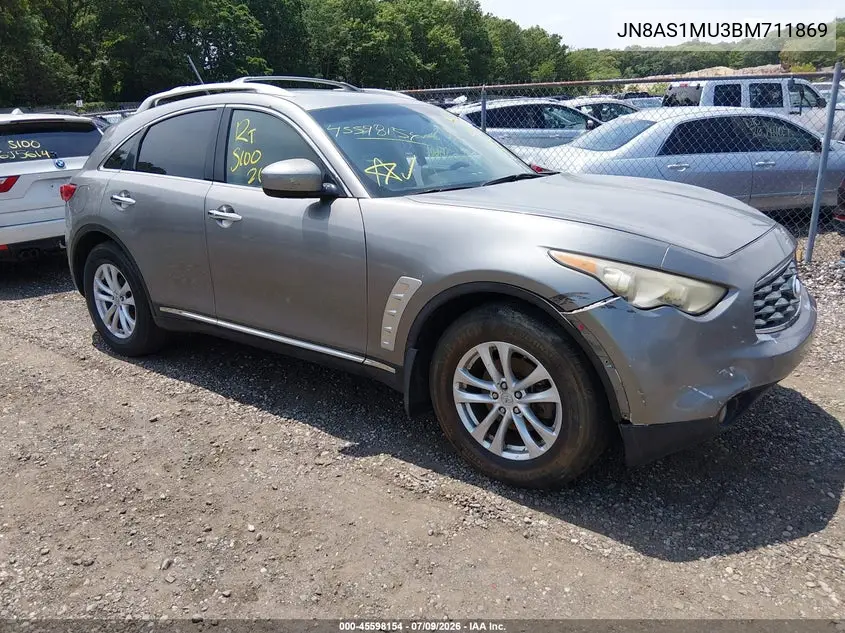 2011 Infiniti Fx35 VIN: JN8AS1MU3BM711869 Lot: 45598154