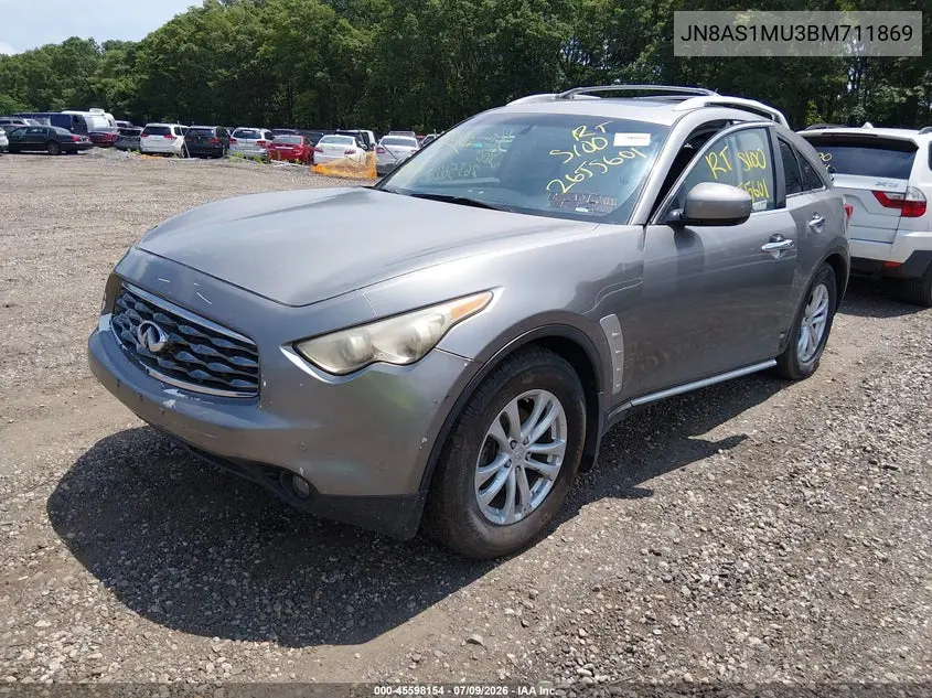 2011 Infiniti Fx35 VIN: JN8AS1MU3BM711869 Lot: 45598154