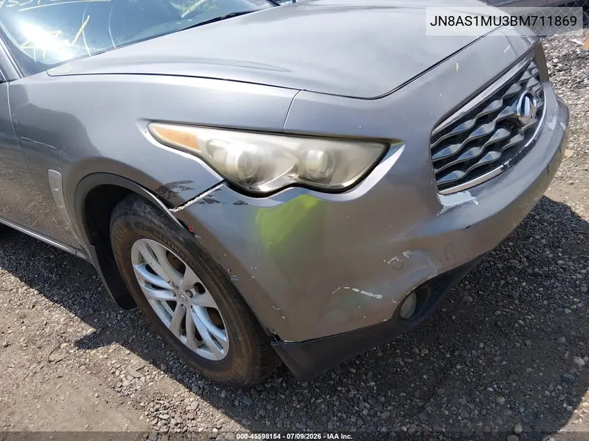 2011 Infiniti Fx35 VIN: JN8AS1MU3BM711869 Lot: 45598154