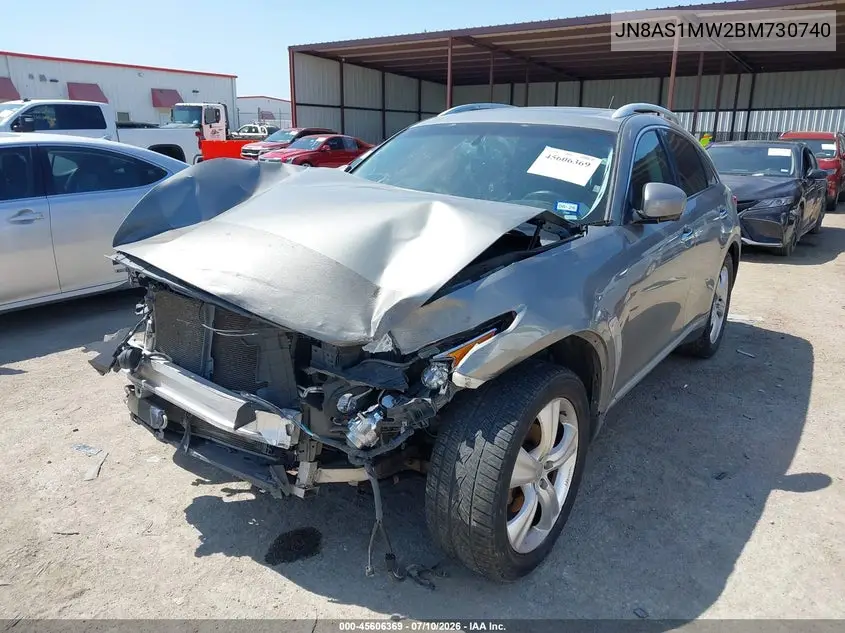 2011 Infiniti Fx35 VIN: JN8AS1MW2BM730740 Lot: 45606369