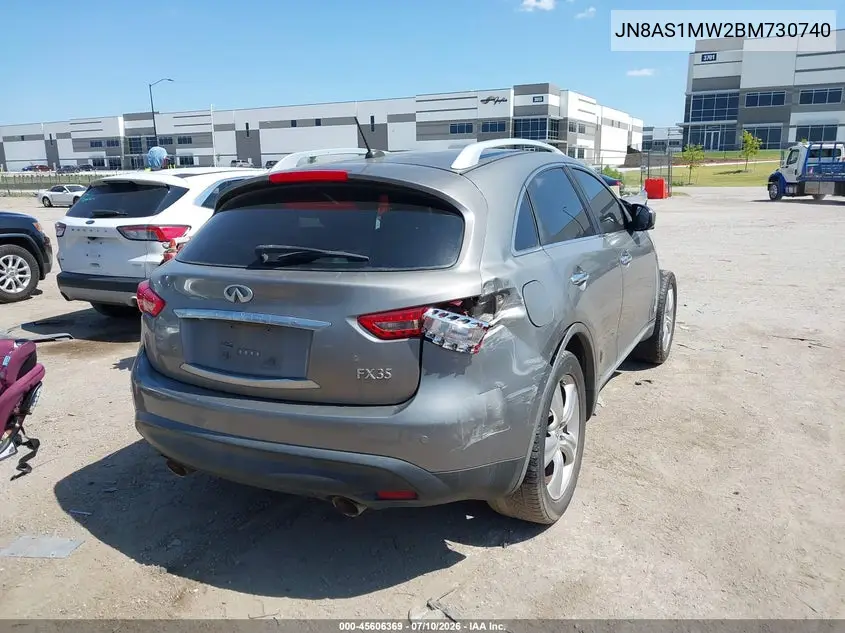 2011 Infiniti Fx35 VIN: JN8AS1MW2BM730740 Lot: 45606369