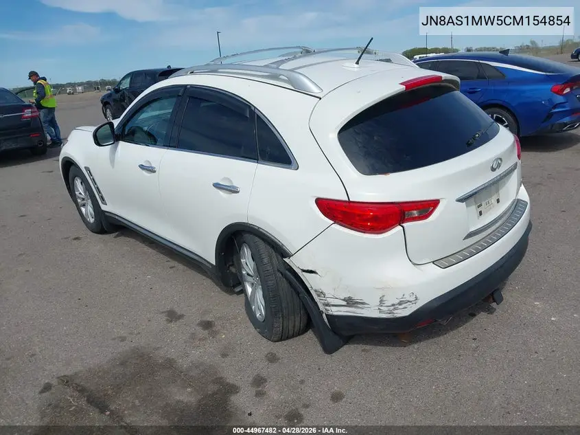 2012 Infiniti Fx35 VIN: JN8AS1MW5CM154854 Lot: 44967482