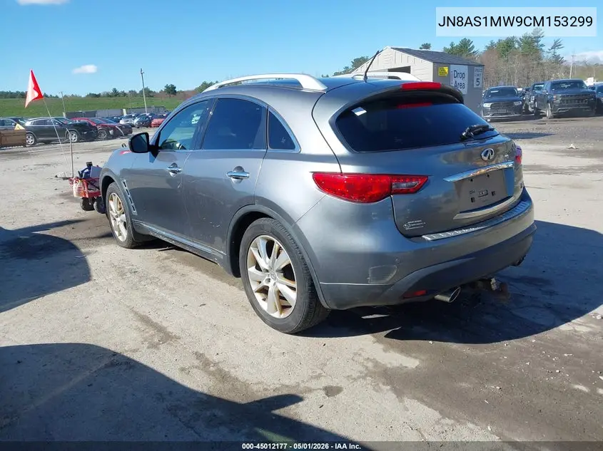 2012 Infiniti Fx35 VIN: JN8AS1MW9CM153299 Lot: 45012177