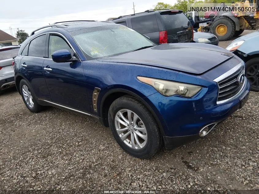 2012 Infiniti Fx35 Limited Edition VIN: JN8AS1MW4CM150505 Lot: 45127249