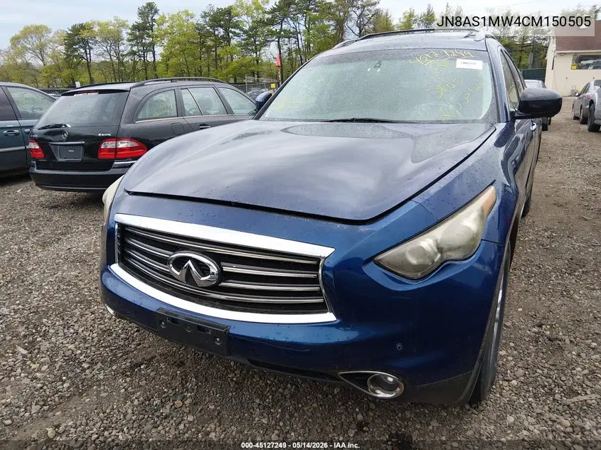2012 Infiniti Fx35 Limited Edition VIN: JN8AS1MW4CM150505 Lot: 45127249