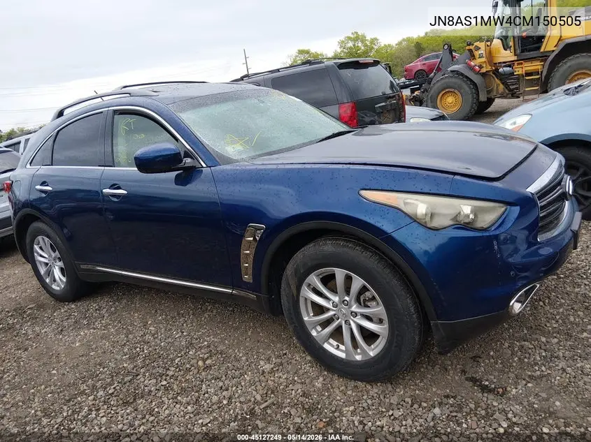 2012 Infiniti Fx35 Limited Edition VIN: JN8AS1MW4CM150505 Lot: 45127249